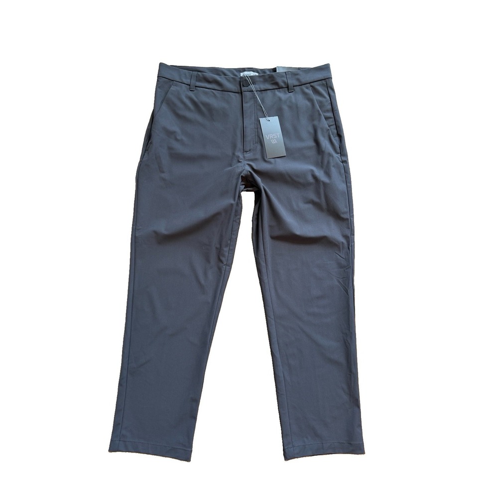 VRST Pants Mens 36x30 Gray Commuter 5 Pocket Athletic Fit Stretch Chino NWT